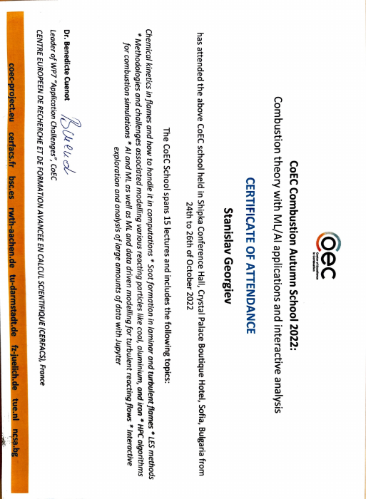 Preview of COEC 2022 certificate